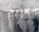 Сухинин Павел Иванович, 1924 г.р. На фотографии крайний справа. Германия, д. Кумшин, 09.05.1945г.