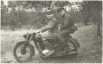 Онучин Прокофий Григорьевич, 1914 г.р. На фотографии слева, со своим ординарцем на мотоцикле. Германия, июнь 1945г.
